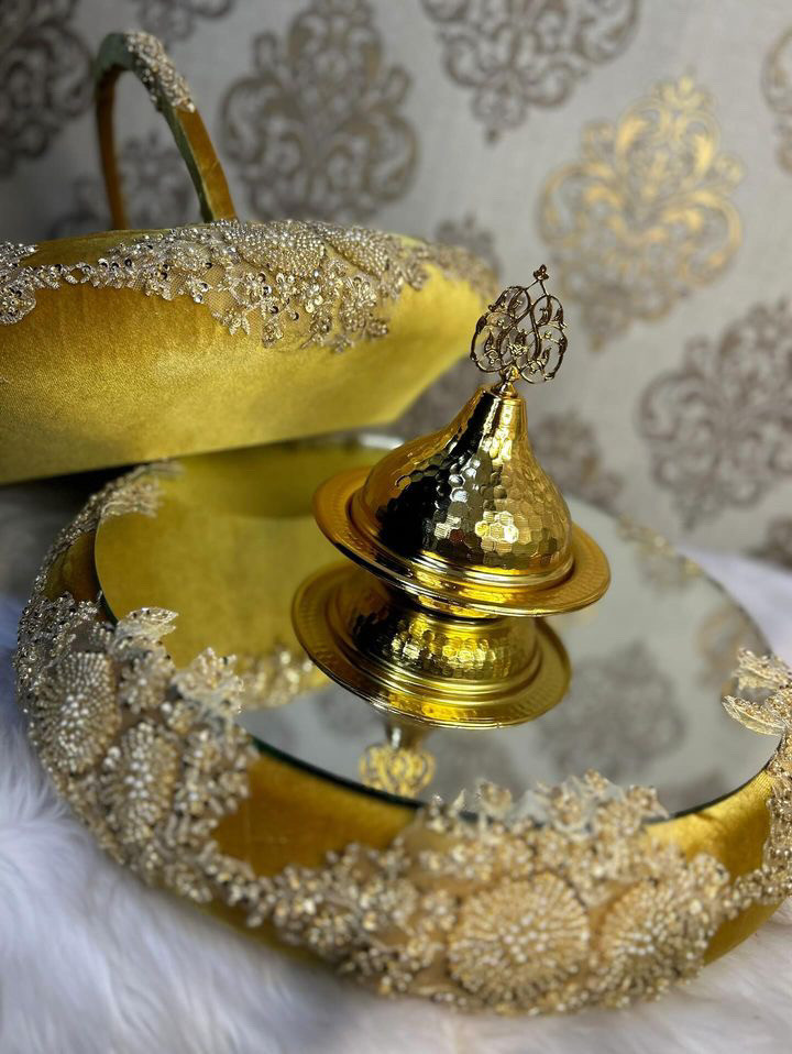 VİP APLİKLİ SEPET TEPSİ SETİ