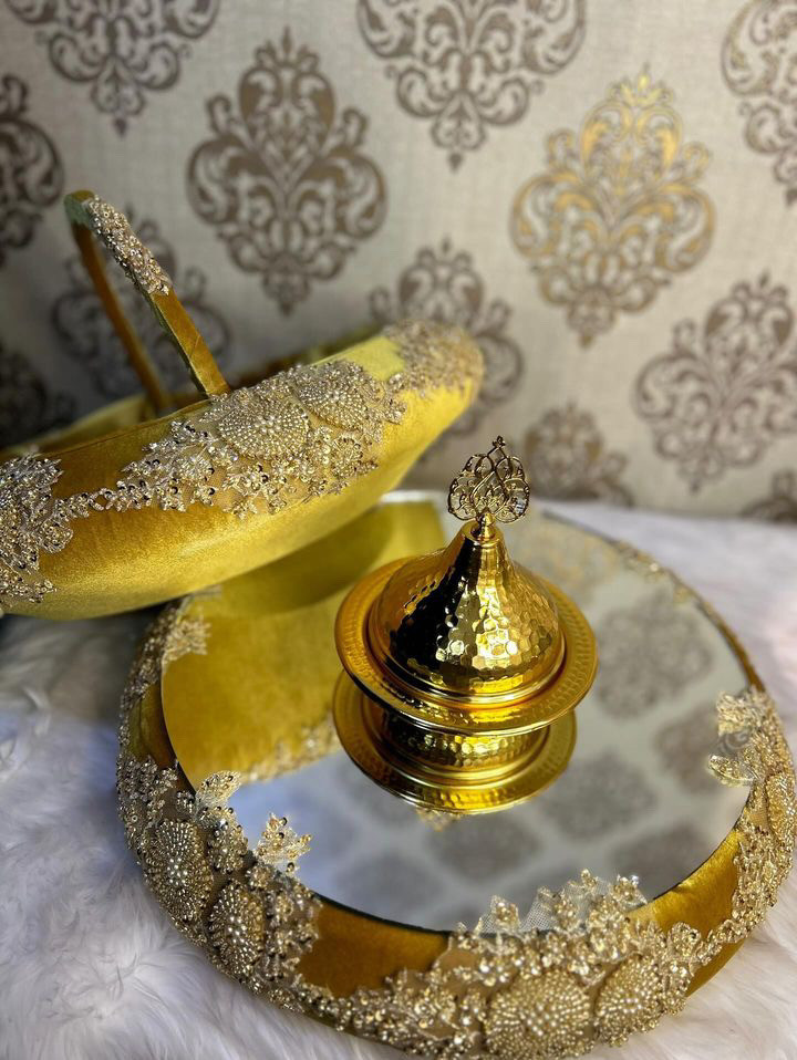 VİP APLİKLİ SEPET TEPSİ SETİ