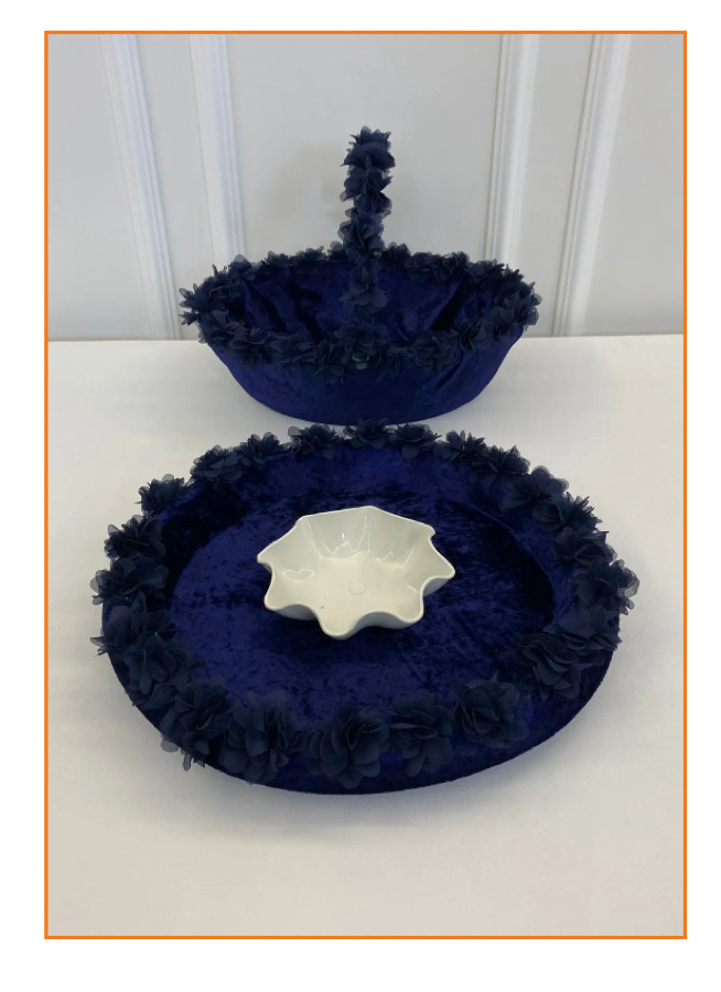 SEPET TEPSİ LAZER ÇİÇEK Lİ