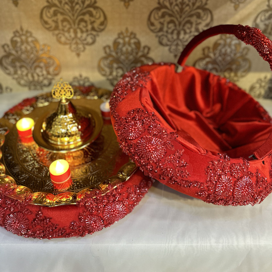 VİP APLİKLİ SEPET TEPSİ SETİ