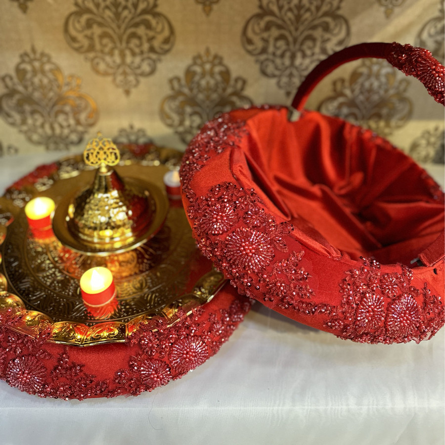 VİP APLİKLİ SEPET TEPSİ SETİ