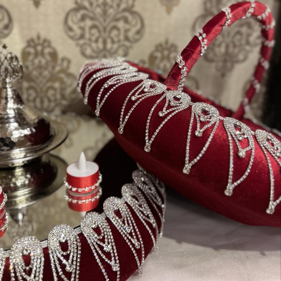 GÖZYAŞI SEPET TEPSİ (KIRMIZI)