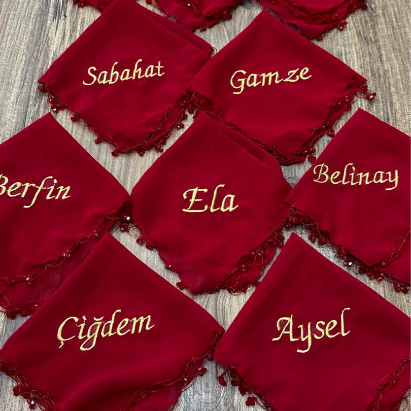 ŞİFON MENDİL TAŞLI