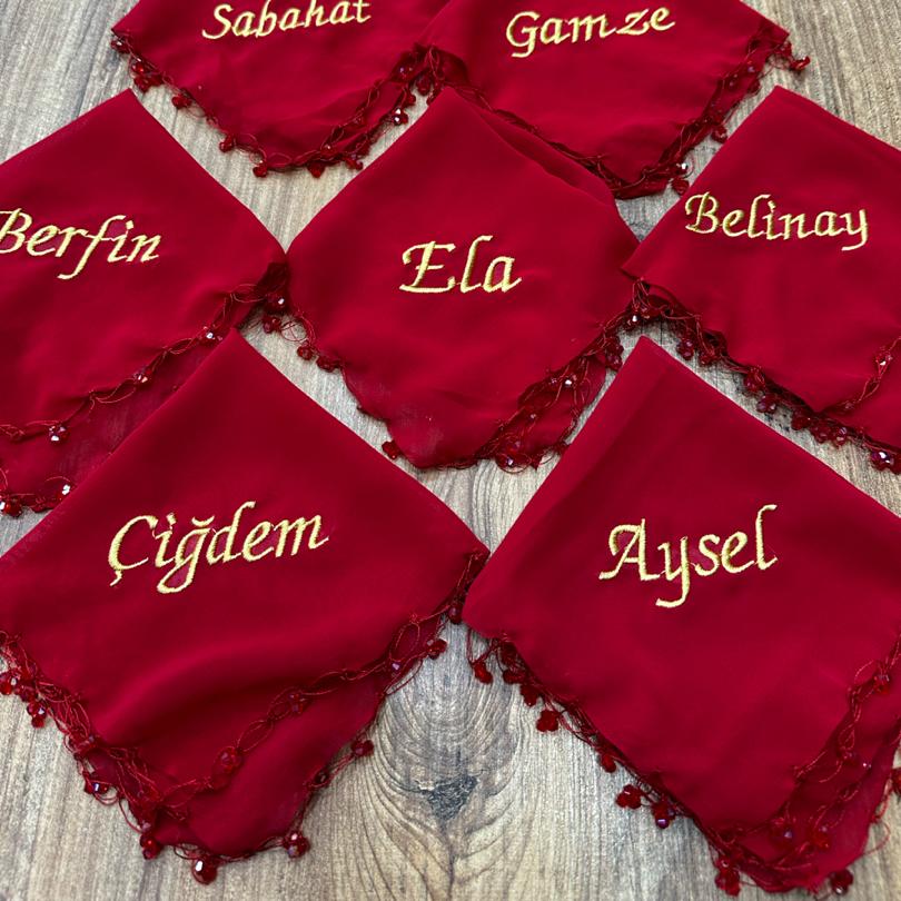 ŞİFON MENDİL TAŞLI