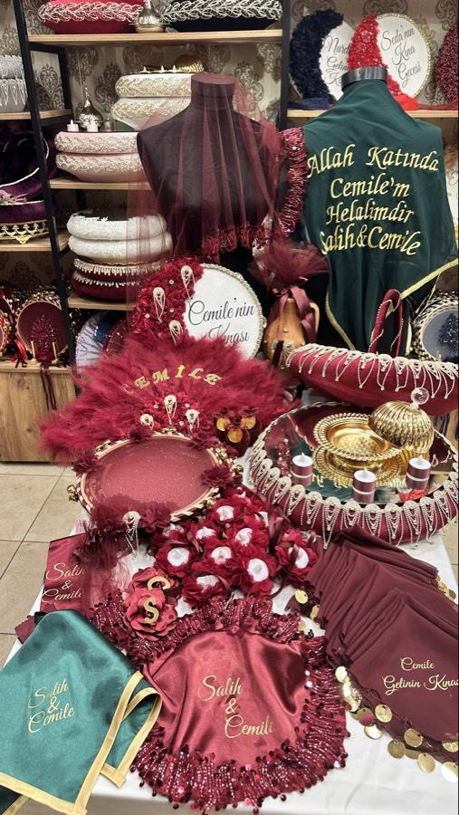 CEMİLE KINA SETİ BORDO