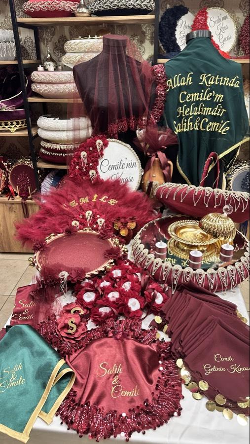 CEMİLE KINA SETİ BORDO